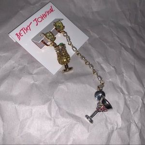 Betsey Johnson cocktail earrings